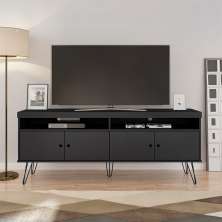 Rack para TV até 65 Polegadas Libery 4 PT Preto 160 cm