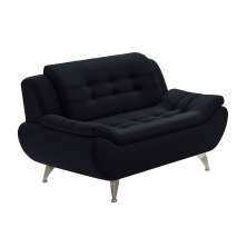 Sofá 2 Lugares New Passion Suede Preto