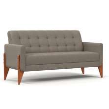 Sofá 3 Lugares Brooklin Linho Cinza 230 cm