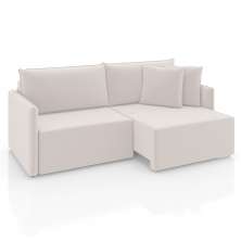 Sofá 3 Lugares Retrátil e Reclinável Malta Veludo Creme 200 cm