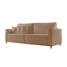 Sofá 3 Lugares Riviera Linho Bege 190 cm