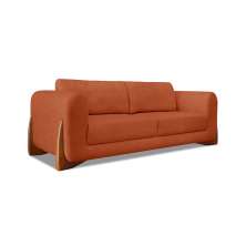 Sofá 3 Lugares Yves Bouclé Terracota 180 cm