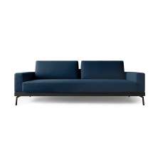 Sofá 4 Lugares Franccesco Linho Azul 260 cm