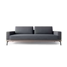 Sofá 4 Lugares Franccesco Linho Cinza 260 cm