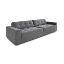 Sofá 4 Lugares Lucca Linho Cinza 260 cm