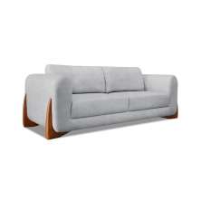 Sofá 4 Lugares Yves Bouclé Cinza 250 cm