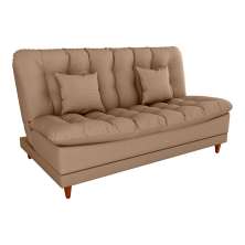 Sofá-Cama Casal 3 Lugares Duda Linho Areia