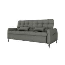 Sofá-Cama Casal 3 Lugares Pillar Linho Chumbo