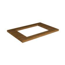 Tampo para Cooktop 4 Bocas Denver I Freijó 80 cm