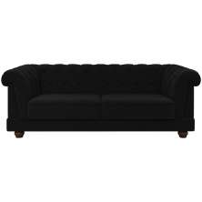 Sofa 3 Lugares 220 cm Ponteio Veludo SL 944 Moll