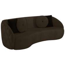 Sofa 3 Lugares 240 cm Passion Veludo SL 942 Moll