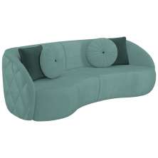 Sofa 4 Lugares 288 cm Passion Veludo SL 946 Moll