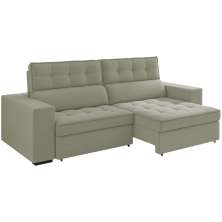 Sofa Retratil E Reclinavel 3 Lugares 246 cm Evidence SL 940 Veludo Moll