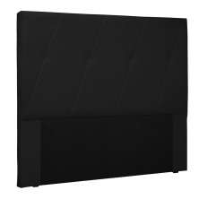 Cabeceira Solteiro 90cm Decorativa Lionel Corano Preto - Montanaris Decor