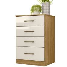 Comoda 4 Gavetas MS9130 Freijo Off White Moval