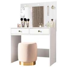Comoda Penteadeira Camarim Ideal Com Espelho 9924 Branco Moval