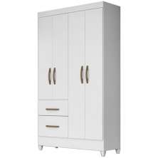 Guarda Roupa Solteiro 4 Portas 8524 Branco Flex Moval