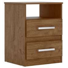 Mesa de Cabeceira Apolo Flex Castanho/Avelã - Moval