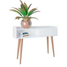 Aparador Retrô Delta Branco Gloss - MoveisAqui