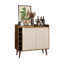 Buffet com Adega Estilo 2 Portas Freijó com Off White - MoveisAqui