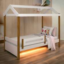 Cama Casa Elisa Branca Com Colchão