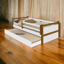 Cama Infant, Diana Branco/Mel c/ Aux, e 02 Colchões