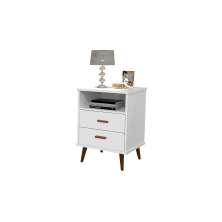 Mesa de cabeceira Itália retrô cor Branco