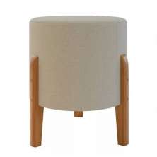 Puff Banqueta Domus Decorativo Luxo Cor Bege