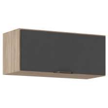 Armário Aéreo 1 Porta 70cm Firenze D02 Avena/Grafito - Mpozenato