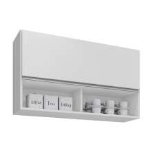 Armário de Cozinha Aéreo 100cm Basculante Mia M24 Branco - Mpozenato