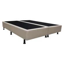 Base Box para Cama Casal Queen 158x198cm Bipartido Liz S05 Sintético Bege - Mpozenato