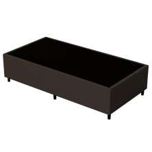 Base para Cama Box Solteiro 88x188cm Hit Z04 Suede Marrom - Mpozenato