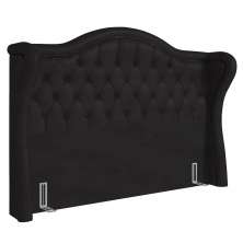 Cabeceira Cama Box Casal 140cm Antibes P02 P02 Sintético Preto - Mpozenato