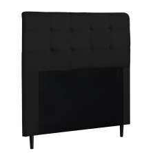 Cabeceira Cama Box Casal King 193cm Luna I02 Suede Preto - Mpozenato