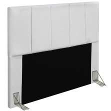 Cabeceira Cama Box Casal King 193cm Pérola D10 Corano Branco - Mpozenato