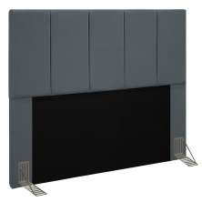 Cabeceira Cama Box Casal King 193cm Pérola D10 Suede Cinza - Mpozenato
