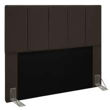 Cabeceira Cama Box Casal King 193cm Pérola D10 Suede Marrom - Mpozenato