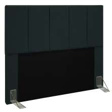 Cabeceira Cama Box Casal King 193cm Pérola D10 Suede Preto - Mpozenato