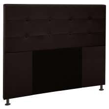 Cabeceira Cama Box Casal King 193cm Safira Sintético I02 Marrom - Mpozenato
