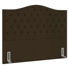 Cabeceira Cama Box Casal King 195cm Siena P02 Suede Marrom - Mpozenato