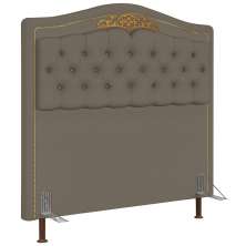 Cabeceira Cama Box Casal Queen 160cm com Tachas Imperial J02 Sintético Areia - Mpozenato