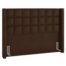 Cabeceira Cama Box King 195cm Pisa P02 Sintético Marrom - Mpozenato
