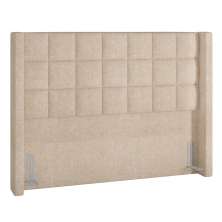 Cabeceira Cama Box Queen 160cm Pisa P02 Bouclé Bege - Mpozenato