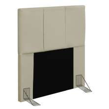 Cabeceira Cama Box Solteiro 90CM Pérola D10 Corano Bege - Mpozenato