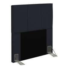 Cabeceira Cama Box Solteiro 90CM Pérola D10 Corano Preto - Mpozenato