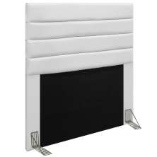 Cabeceira Cama Box Solteiro 90CM Rubi D10 Corano Branco - Mpozenato