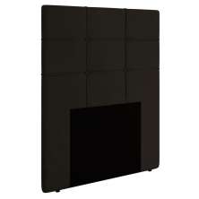 Cabeceira Cama Box Solteiro 90cm Esmeralda Veludo J02 Marrom - Mpozenato