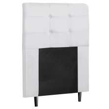 Cabeceira Cama Box Solteiro 90cm Luna I02 Sintético Branco - Mpozenato