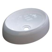 Cuba Pia de Apoio para Banheiro Oval Capri OV39W C08 Branco - Mpozenato