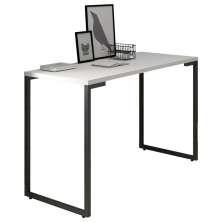 Mesa Para Computador Escrivaninha 120cm Estilo Industrial New Port  F02 Branco - Mpozenato